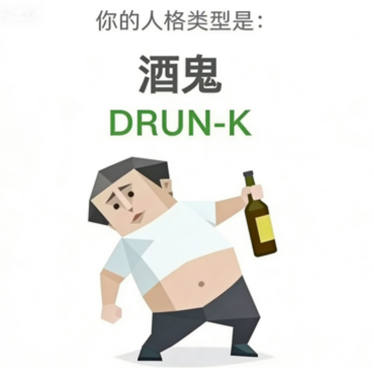 DRUNK 人格图（酒鬼）