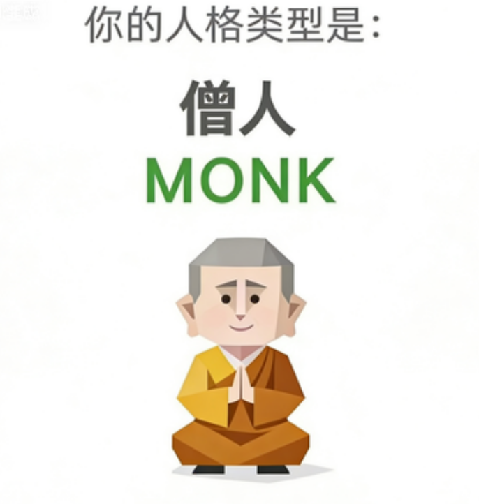 MONK 人格图（僧人）